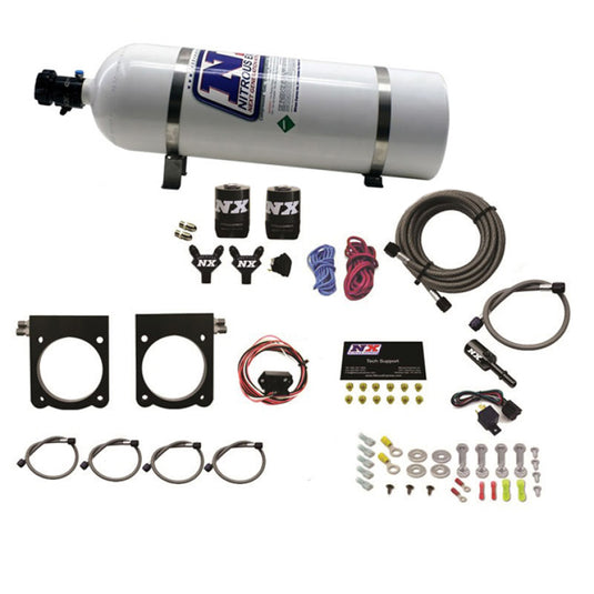 Nitrous Express 13-17 Dodge Viper (Gen-V) Nitrous Plate Kit (50-400HP) w/15lb Bottle