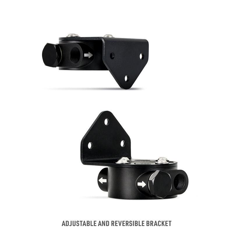 Load image into Gallery viewer, Mishimoto M22 x 1.5 - Remote Oil Filter Mount - Black
