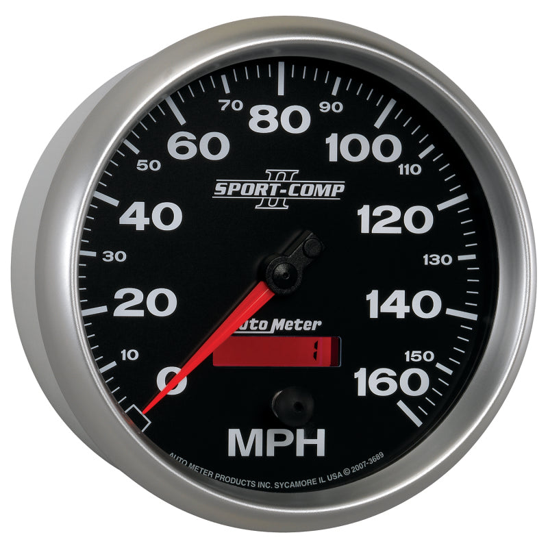 Load image into Gallery viewer, Autometer Sport-Comp II 5 inch 0-160MPH Electronic Programmable Speedometer
