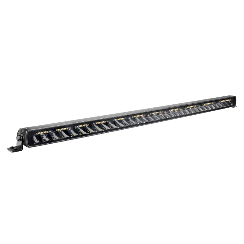Load image into Gallery viewer, Go Rhino Xplor Blackout Combo Series Sgl Row LED Light Bar w/Amber (Side/Track Mount) 31.5in. - Blk
