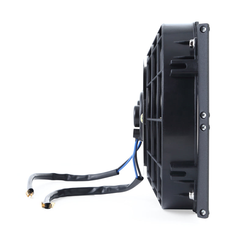 Load image into Gallery viewer, Mishimoto Universal 17in. Heavy-Duty Oil Cooler Fan Shroud - Micro Wrinkle Black
