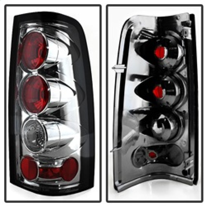 Load image into Gallery viewer, Spyder Chevy Silverado 1500 03-06 (Does Not Fit Stepside)Euro Style Tail Lights Chrm ALT-YD-CS03-C
