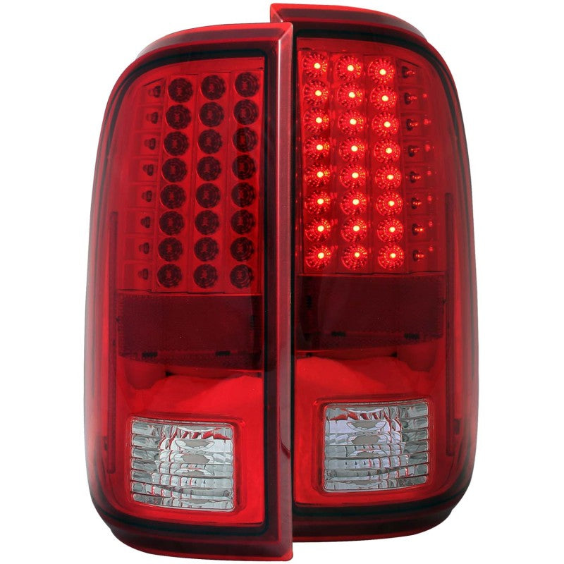 Load image into Gallery viewer, ANZO 2008-2015 Ford F-250 LED Taillights Red/Clear
