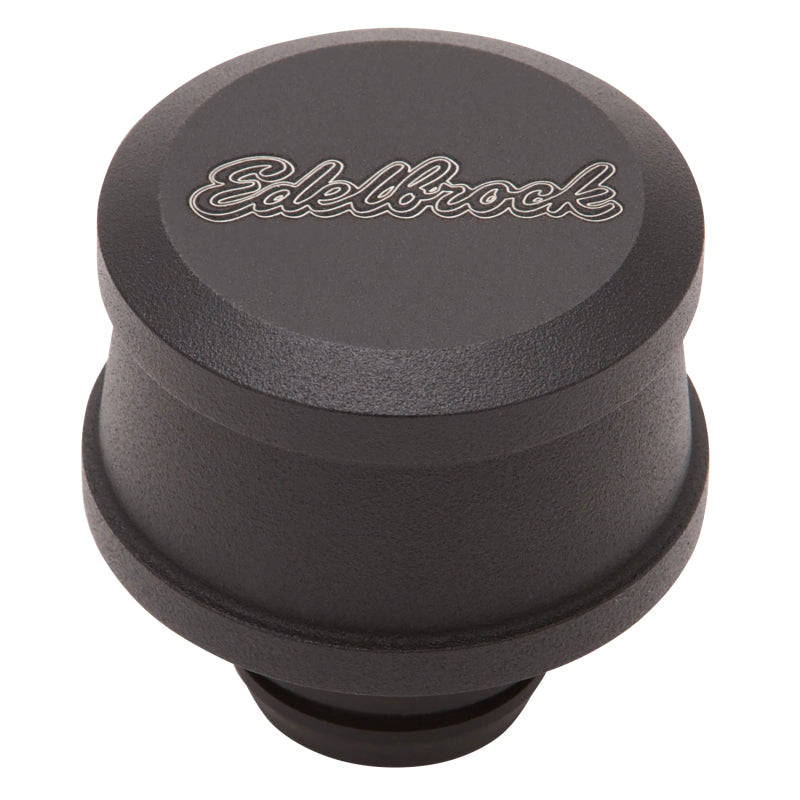 Load image into Gallery viewer, Edelbrock Billet Aluminum Breather w/ Black Powder Coat Finish

