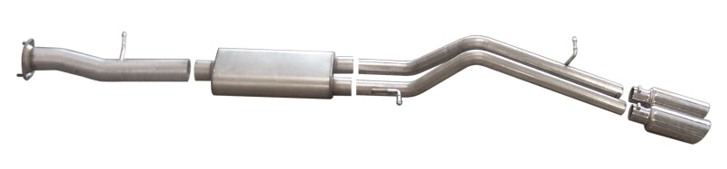 Load image into Gallery viewer, Gibson 08-09 Hummer H2 Base 6.2L 2.25in Cat-Back Dual Sport Exhaust - Stainless
