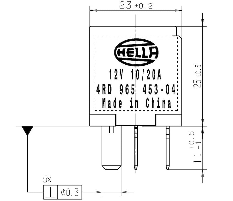 Load image into Gallery viewer, Hella Relay Micro Iso 5 Pole 12V Spst Res
