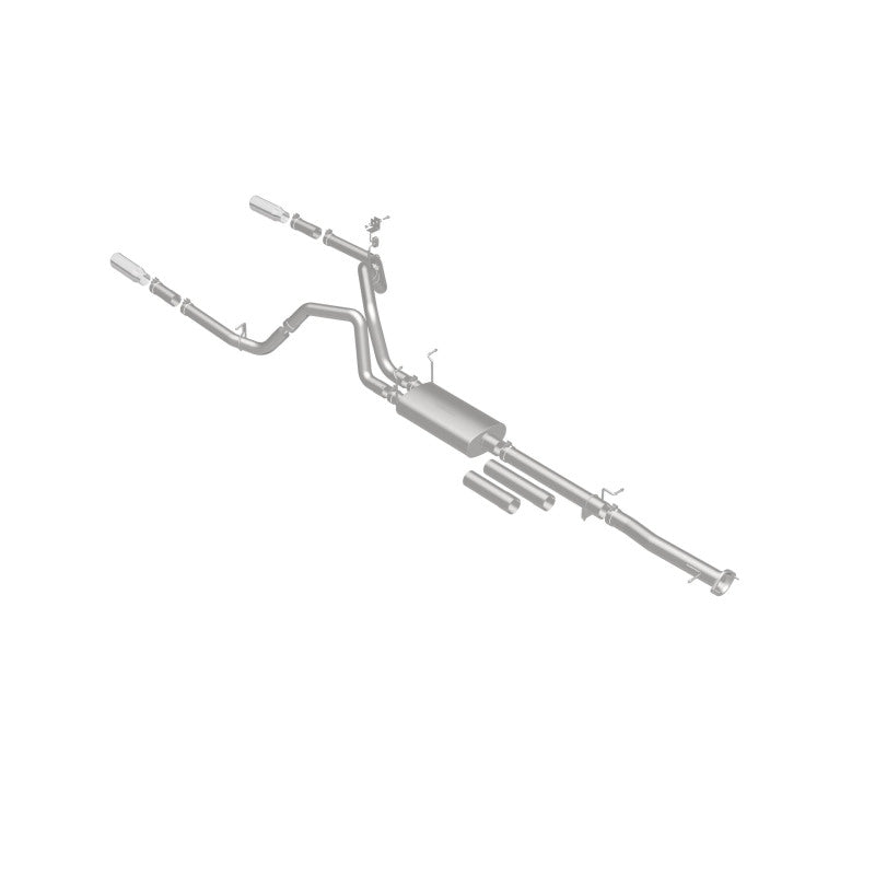 Load image into Gallery viewer, MagnaFlow Stainless Cat-Back Exhaust 2015 Chevy Silverado 2500HD 6.0L Dual Split Rear Exit 4in
