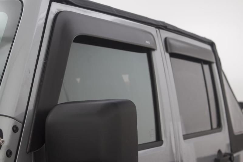 Load image into Gallery viewer, AVS 07-18 Jeep Wrangler Unlimited Ventvisor Low Profile Window Deflectors 4pc - Matte Black
