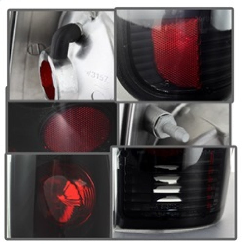 Load image into Gallery viewer, Spyder Ford F150 Styleside 97-03/F250/350/450/550 Euro Style Tail Lights Blk Smke ALT-YD-FF15097-BSM
