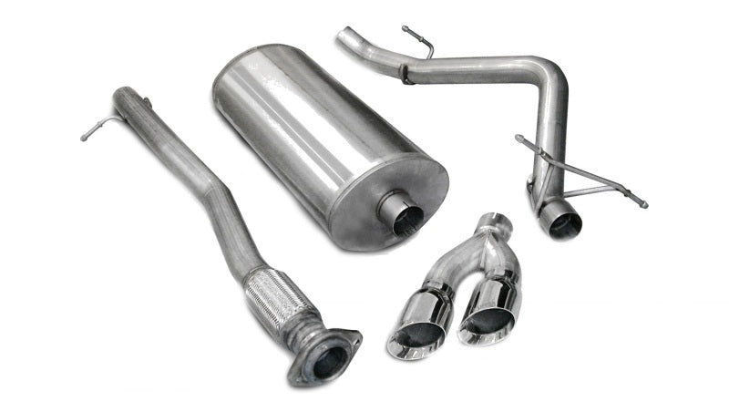 Load image into Gallery viewer, Corsa 2007-2008 Chevrolet Silverado Crew Cab/Short Bed 1500 4.8L V8 Polished Sport Cat-Back Exhaust
