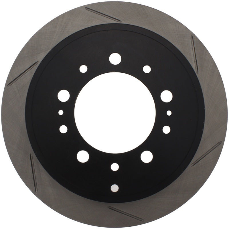 Load image into Gallery viewer, StopTech Power Slot 08-09 Lexus LX450/470/570 / 07-09 Toyota Tundra Slotted Left Rear Rotor

