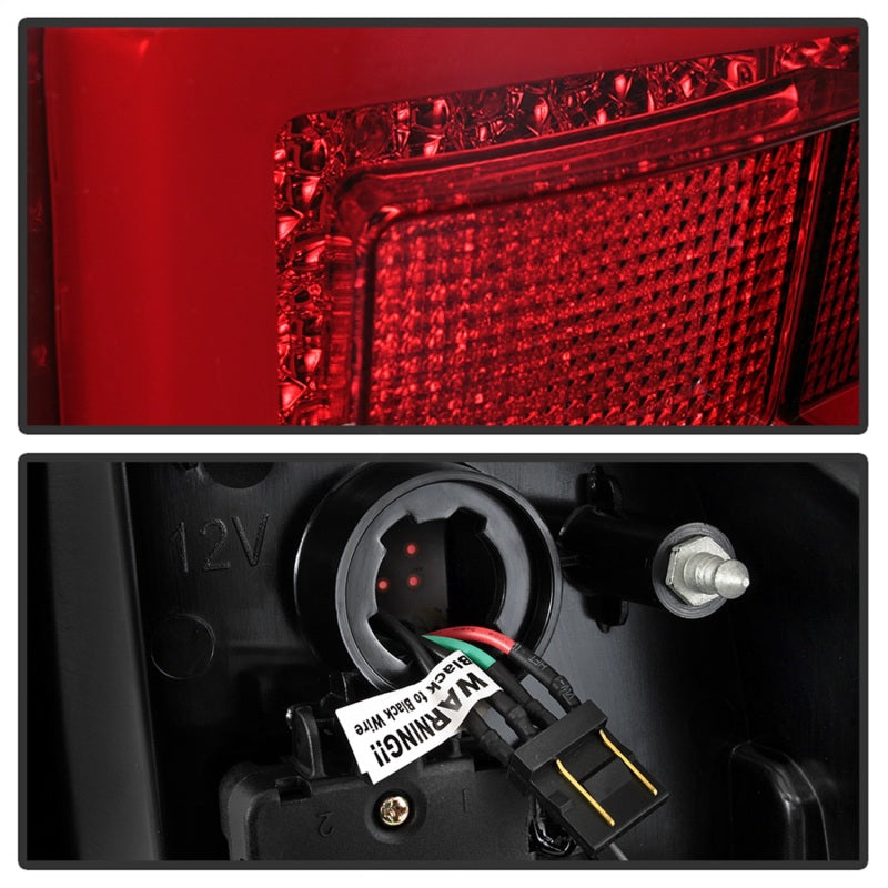 Load image into Gallery viewer, Spyder 16-17 Toyota Tacoma LED Tail Lights - Red Clear (ALT-YD-TT16-LED-RC)
