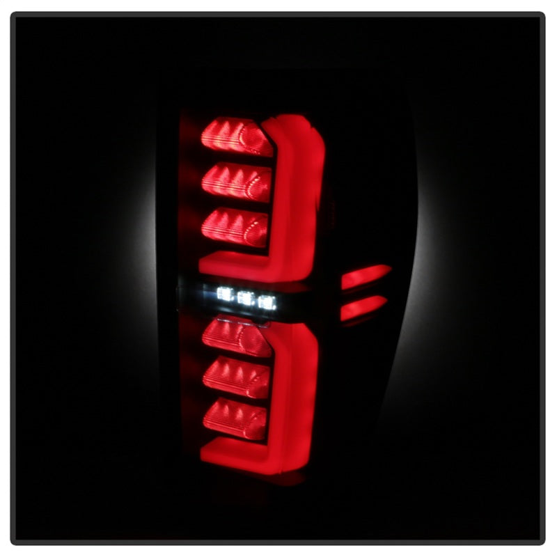 Load image into Gallery viewer, Spyder GMC Sierra 19-20 Incandescent Bulb Model Only LED Tail Lights-Black Smoke ALT-YD-GS19-LED-BSM
