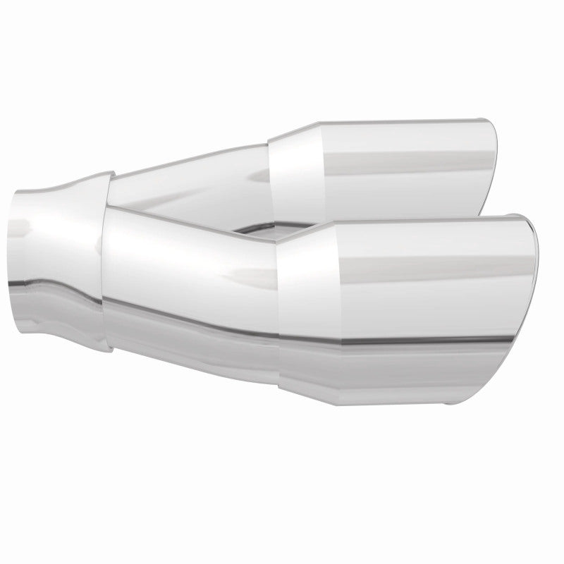 Load image into Gallery viewer, MagnaFlow Double Wall 3in Dual Round Polished Tip 2.25in Inlet
