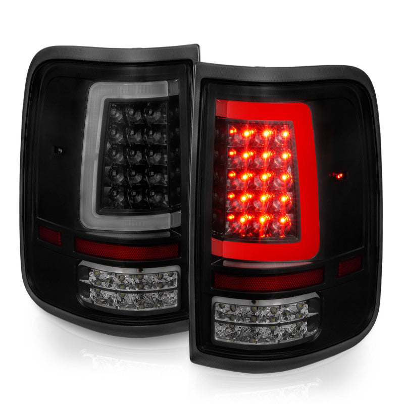 Load image into Gallery viewer, ANZO 2004-2006 Ford F-150 LED Tail Lights w/ Light Bar Black Housing Smoke Lens
