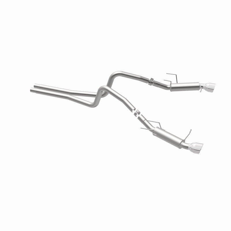 Load image into Gallery viewer, Magnaflow 2014 Ford Mustang V6 3.7L Comp Series Dual Split Rear Polished Stainless C/B Perf Exhaust
