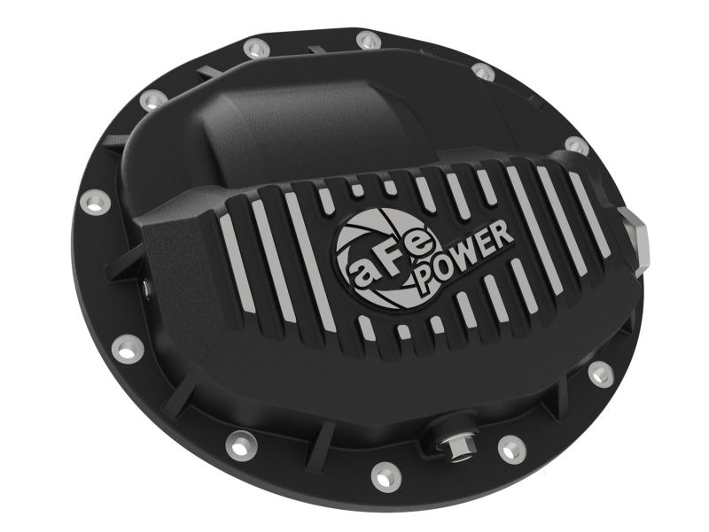 Load image into Gallery viewer, aFe Power Pro Series Rear Differential Cover Black w/ Machined Fins 13-18 RAM Diesel Trucks L6-6.7L
