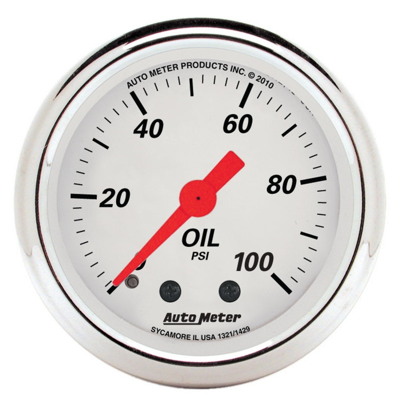 Load image into Gallery viewer, AutoMeter Gauge Kit 5 Pc. 3-1/8in. &amp; 2-1/16in. Mech. Speedo. Wtmp &amp; Oilp Arctic Wht
