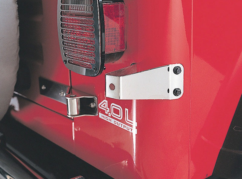 Load image into Gallery viewer, Rugged Ridge 76-95 Jeep CJ / Jeep Wrangler TJ Stainless Steel Tire Stop
