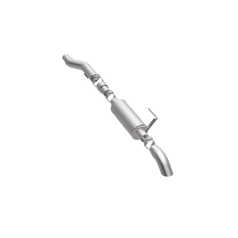 Load image into Gallery viewer, MagnaFlow Cat-Back, SS, 2.5/3in, Turn Down In Front Rear Tire 2015 Ford F150 5.0L V8 Ext Cab
