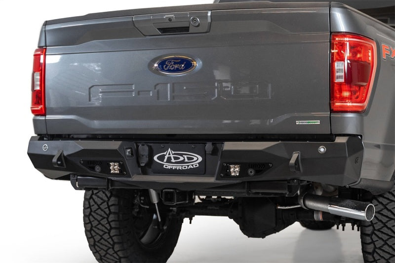 Load image into Gallery viewer, Addictive Desert Designs 2021 Ford F-150 Stealth Fighter Rear Bumper w/ Back up Sensors
