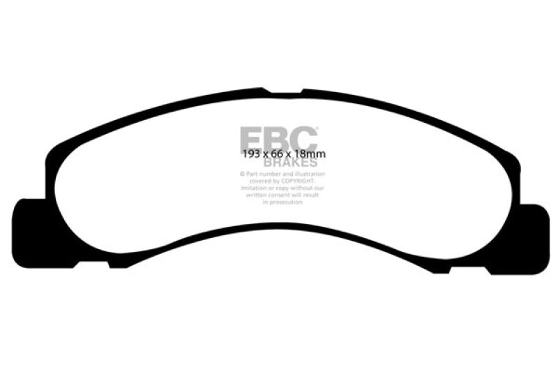 Load image into Gallery viewer, EBC 00-02 Ford Excursion 5.4 2WD Greenstuff Front Brake Pads
