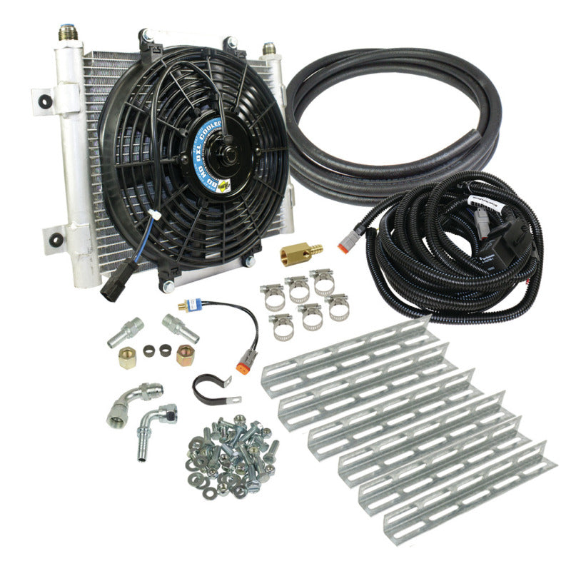 Load image into Gallery viewer, BD Diesel Xtruded Trans Oil Cooler - 3/8 inch Cooler Lines
