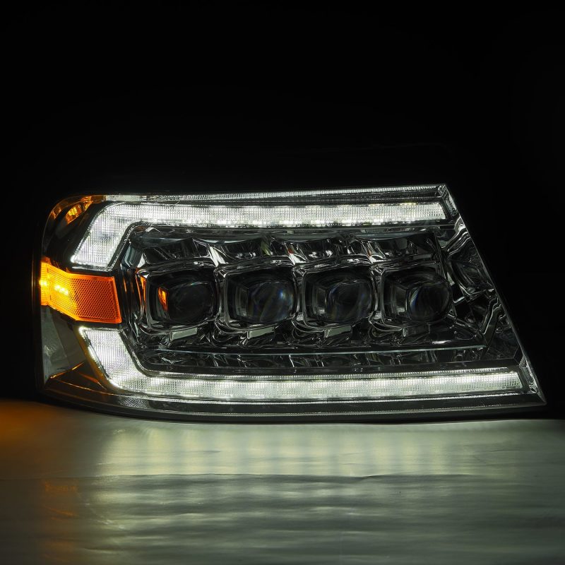 Load image into Gallery viewer, AlphaRex 04-08 Ford F150 / 06-08 Lincoln Mark LT NOVA LED Proj Headlights Chrome w/Activ Light/Seq
