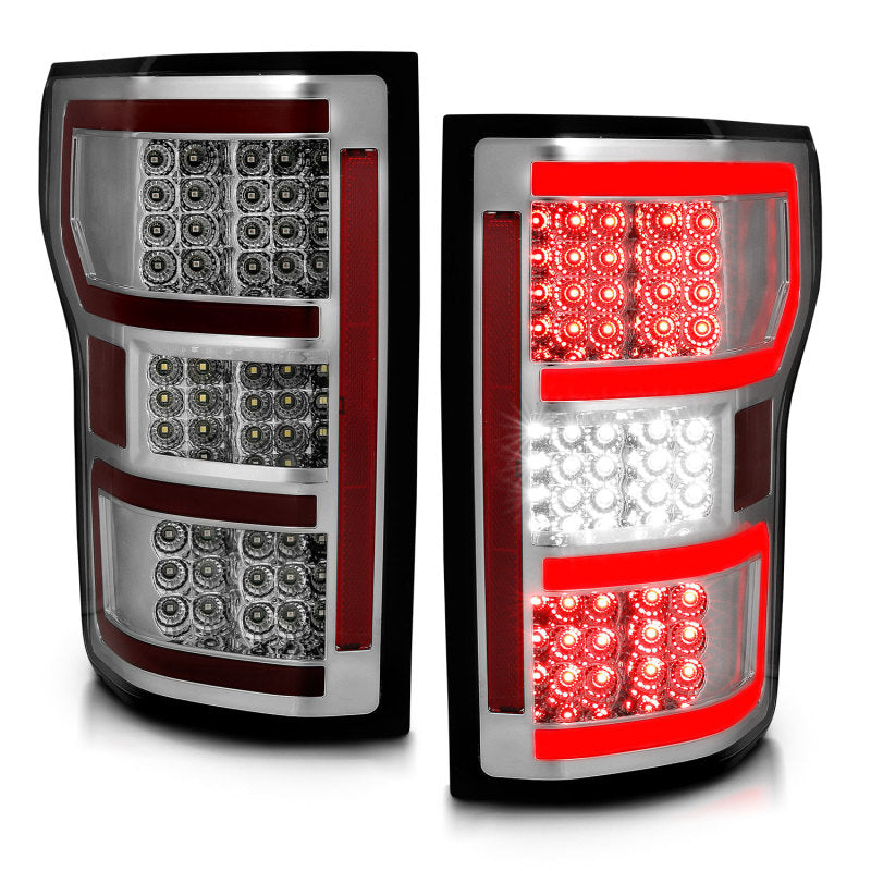 Load image into Gallery viewer, ANZO 18-19 Ford F-150 LED Taillights Chrome
