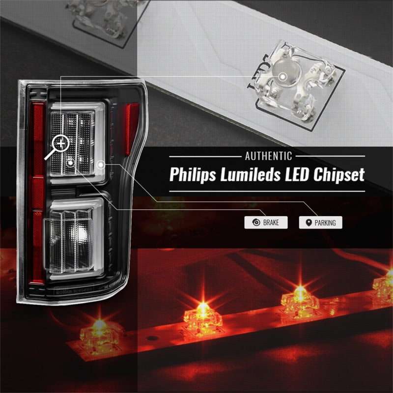 Load image into Gallery viewer, Spyder Ford F150 15-17 Light Bar LED Tail Lights (Not Compatible w/ Rear Blind Spot) - Black
