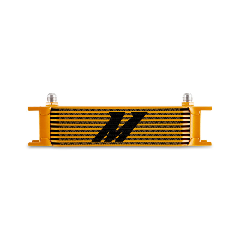 Load image into Gallery viewer, Mishimoto Universal -8AN 10 Row Oil Cooler - Gold
