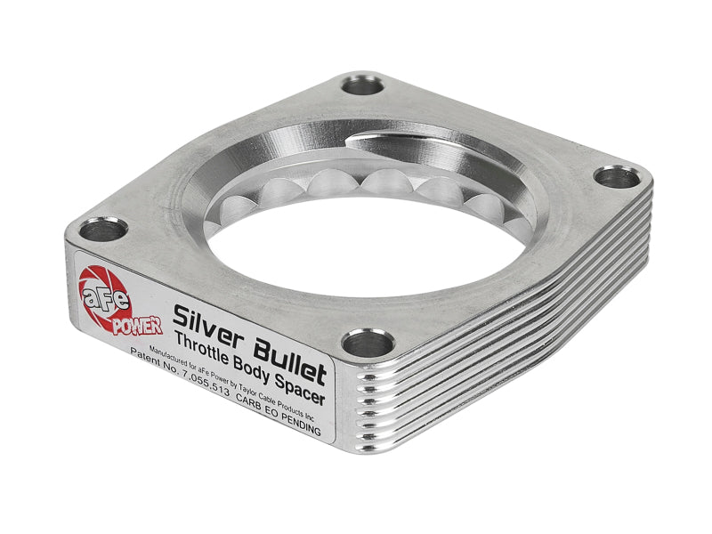 Load image into Gallery viewer, aFe Silver Bullet Throttle Body Spacer TBS 17-19 Nissan Patrol (Y61) I6-4.8L
