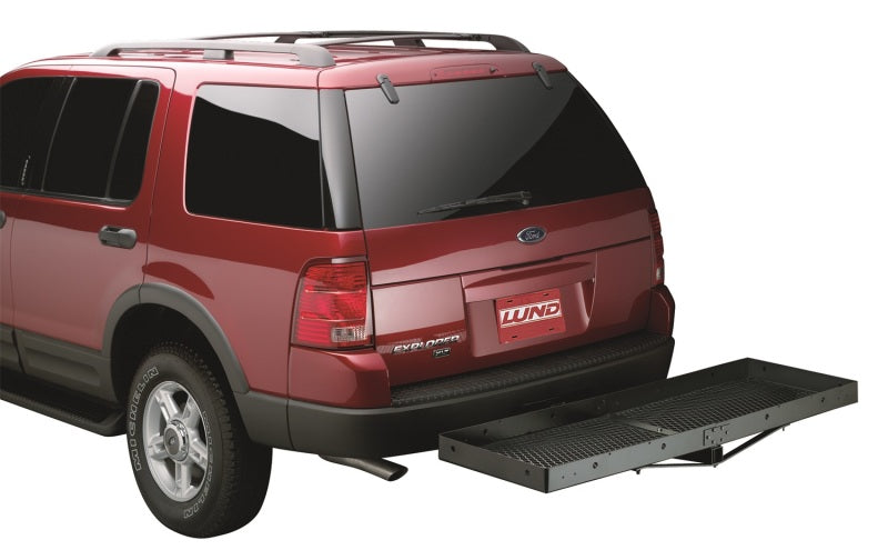 Load image into Gallery viewer, Lund Universal 20in X 60in Basic Cargo Carrier For 2in Hitches - Black
