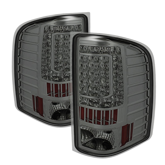 xTune Chevy Silverado 07-13 LED Tail Lights Smoke ALT-ON-CS07-LED-SM