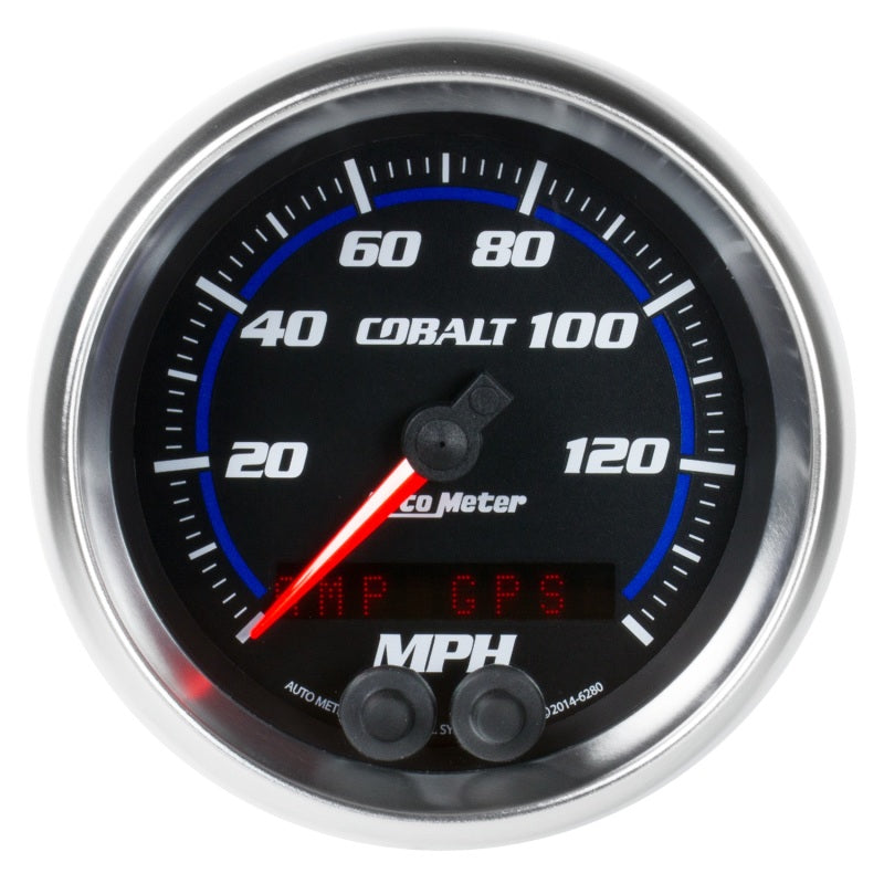 Load image into Gallery viewer, Autometer Cobalt 3-3/8in 0-140MPH In-Dash Electronic GPS Programmable Speedometer
