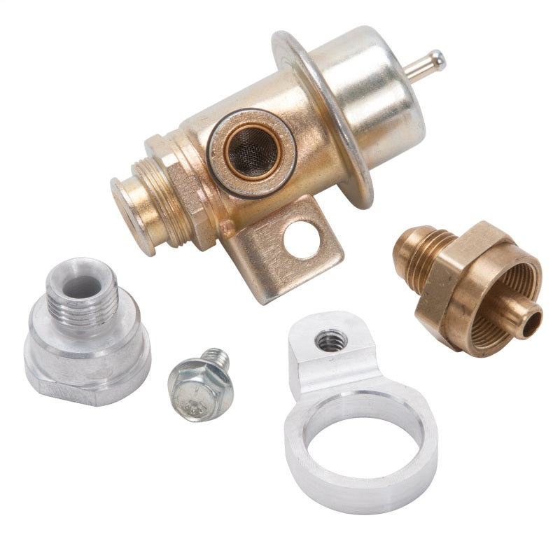 Load image into Gallery viewer, Edelbrock Fuel Pressure Regulator Kit Rail Mounted -6 An 57-61 PSI
