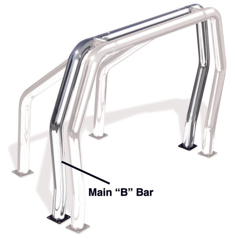 Load image into Gallery viewer, Go Rhino RHINO Bed Bar - Rear Main B bar - Chrome
