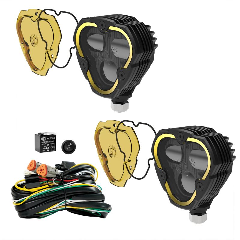 Load image into Gallery viewer, KC HiLiTES FLEX ERA 3 Dual Mode SAE Fog Lights - 2-Light Master Kit
