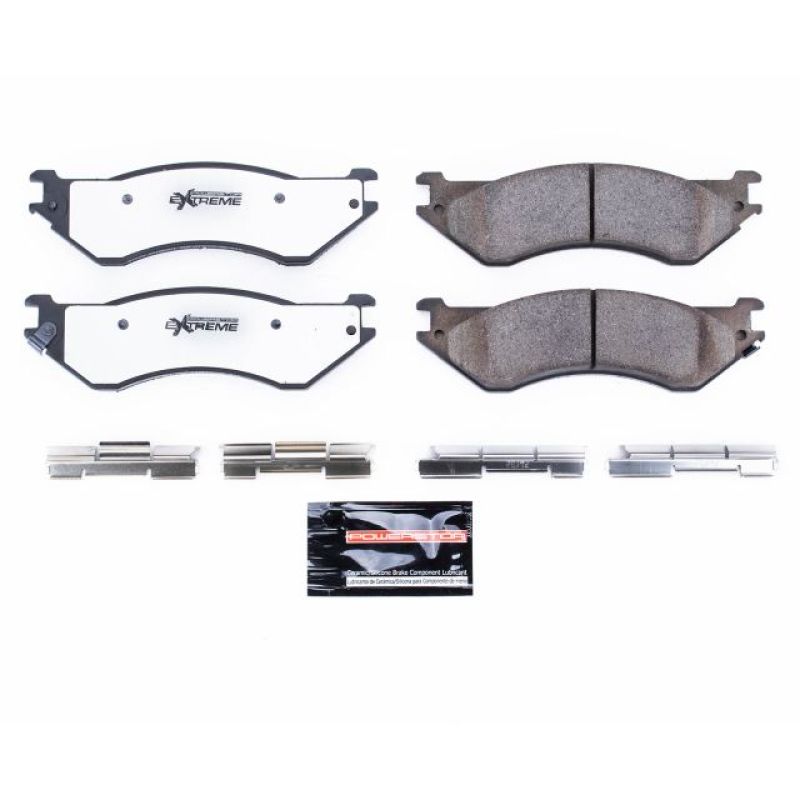 Load image into Gallery viewer, Power Stop 01-08 Dodge Ram 2500 Rear Z36 Truck &amp; Tow Brake Pads w/Hardware
