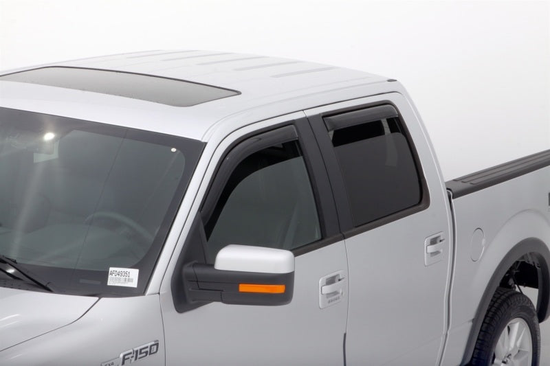 Load image into Gallery viewer, AVS 09-14 Ford F-150 Supercrew Ventvisor In-Channel Front &amp; Rear Window Deflectors 4pc - Smoke
