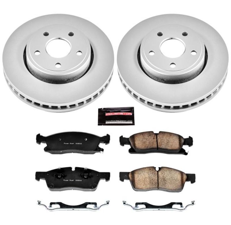 Load image into Gallery viewer, Power Stop 11-19 Dodge Durango Front Z17 Evolution Geomet Coated Brake Kit
