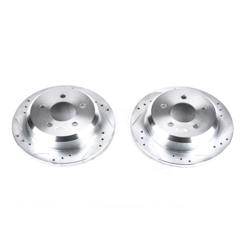Load image into Gallery viewer, Power Stop 93-98 Jeep Grand Cherokee Rear Evolution Drilled &amp; Slotted Rotors - Pair

