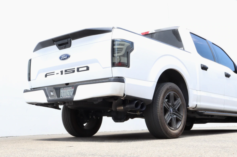 Load image into Gallery viewer, Carven 15-20 Ford F-150 5.0L Competitor Series Cat-Back w/R-Series Muf. &amp; 4in. Dual Tip - Black
