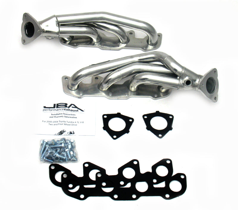 Load image into Gallery viewer, JBA 00-04 Toyota 4.7L V8 1-1/2in Primary Silver Ctd Cat4Ward Header
