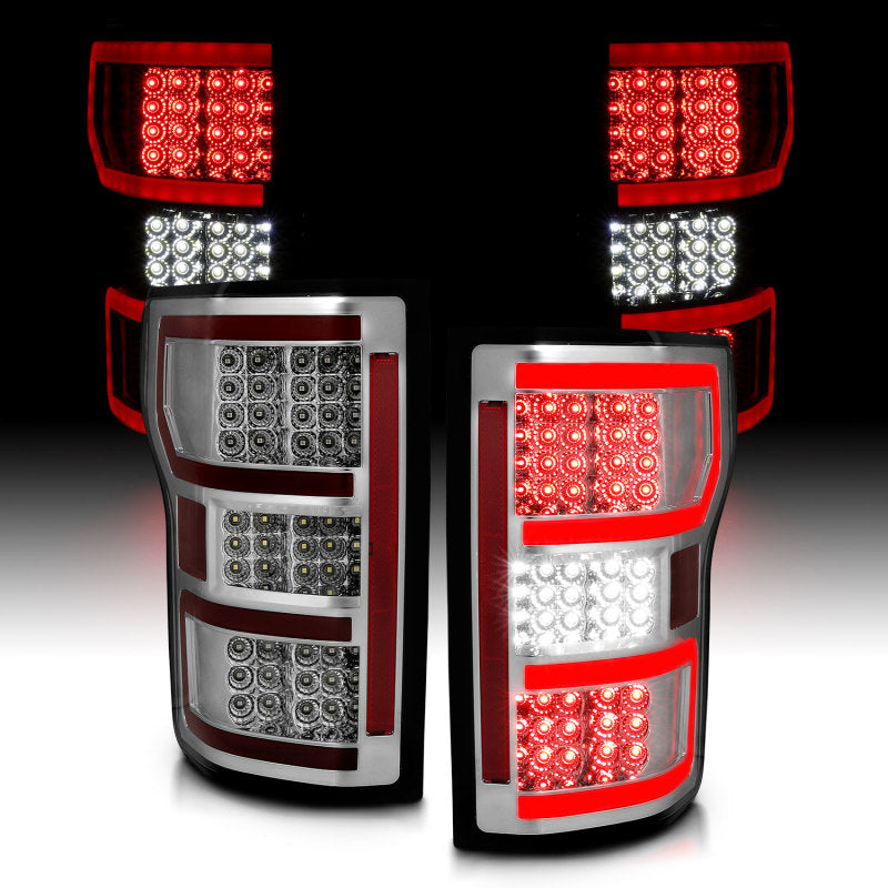 Load image into Gallery viewer, ANZO 18-19 Ford F-150 LED Taillights Chrome
