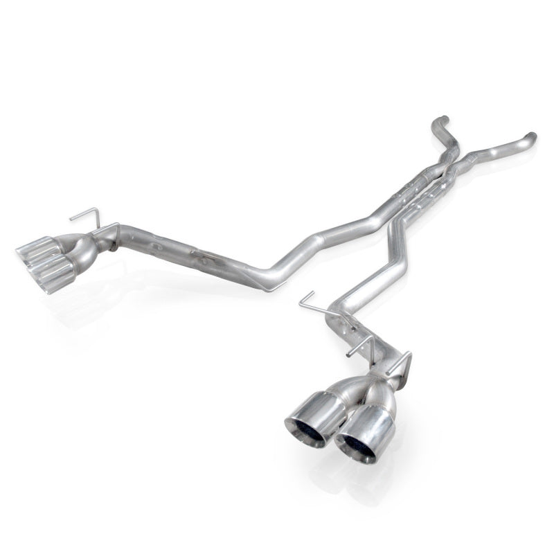Load image into Gallery viewer, Stainless Works 2012-15 Camaro ZL1 6.2L 3in Catback Dual Chambered Exhaust X-Pipe Quad Tips
