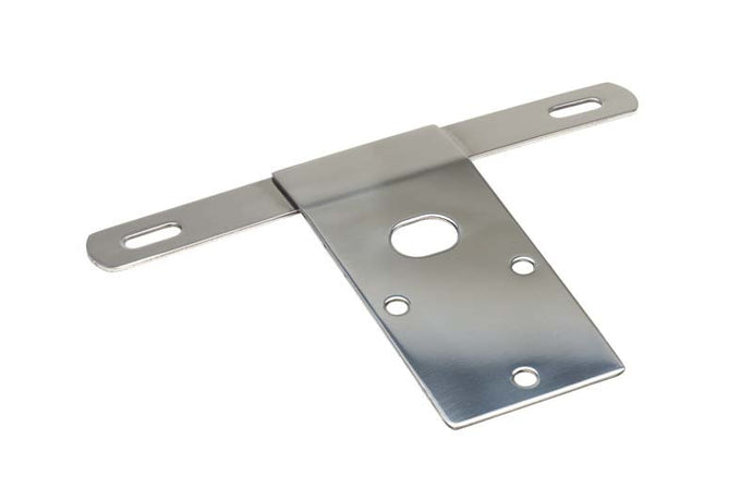 Kentrol 76-86 Jeep CJ License Plate Bracket - Polished Silver