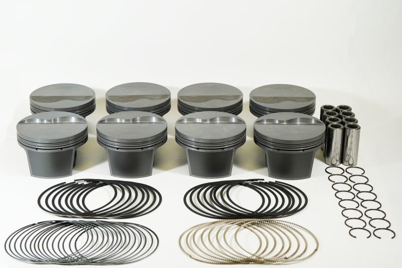 Load image into Gallery viewer, Mahle MS Piston Set SBF 408ci 4.030in Bore 4.000in Stroke 6.25in Rod .927 Pin -6cc 11.5 CR Set of 8

