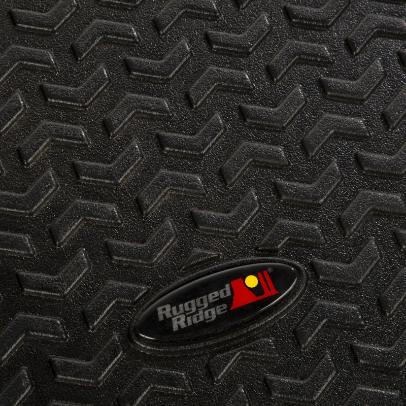 Load image into Gallery viewer, Rugged Ridge Floor Liner Cargo Black 18-21 Jeep Wrangler JL 4 Dr (Excl. 4XE Models)
