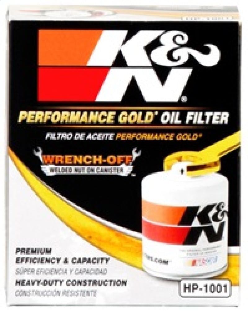 Load image into Gallery viewer, K&amp;N Chevy / Pontiac / GMC / Buick Performance Gold Oil Filter

